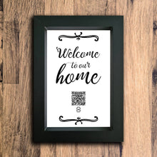 Load image into Gallery viewer, "Welcome To Our Home" Photo Frame | Black | Portrait