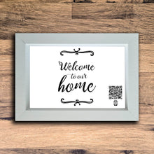 Load image into Gallery viewer, "Welcome To Our Home" Photo Frame | White |  Landscape