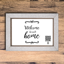 Load image into Gallery viewer, "welcome to our home" photo frame
