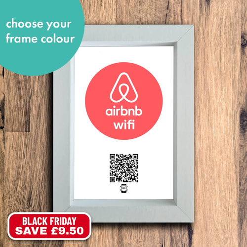 "airbnb wifi" photo frame