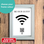 "be our guest" photo frame