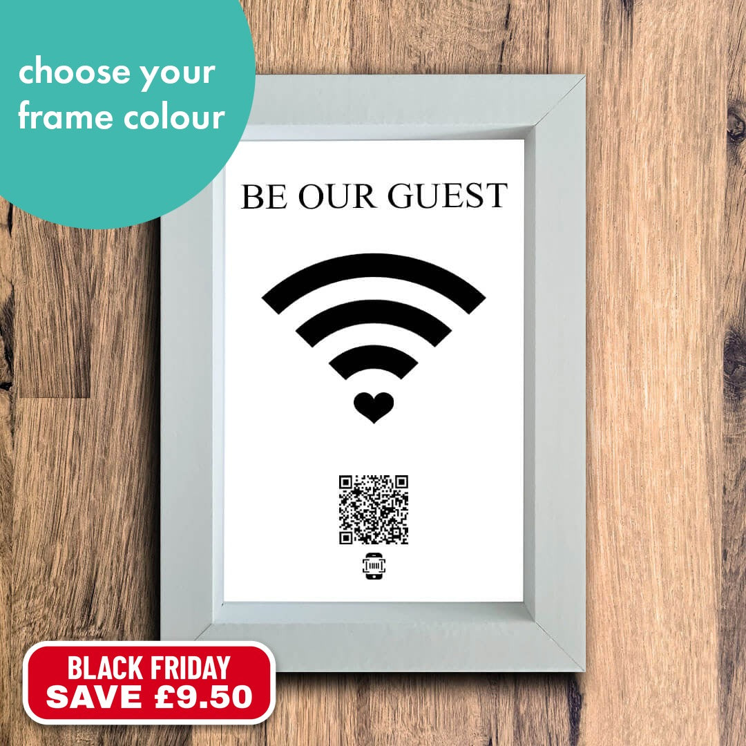 "be our guest" photo frame