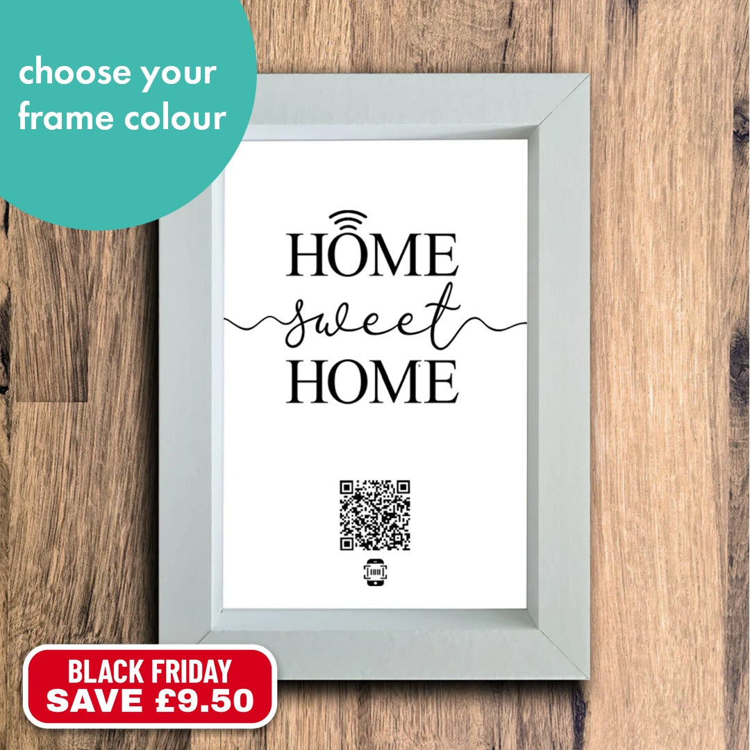 "home sweet home" photo frame