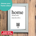 "home definition" photo frame