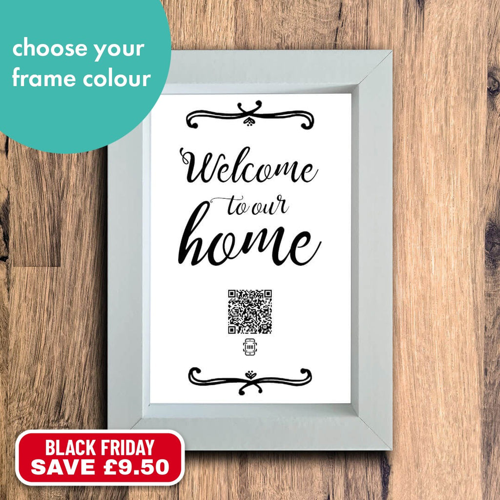 "welcome to our home" photo frame