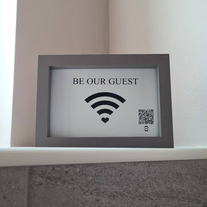 "be our guest" photo frame
