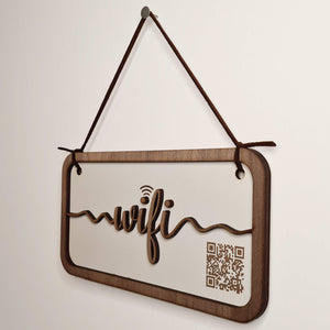 "wifi" hanging plaque