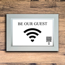 Load image into Gallery viewer, Be Our Guest Photo Frame | White | Landscape