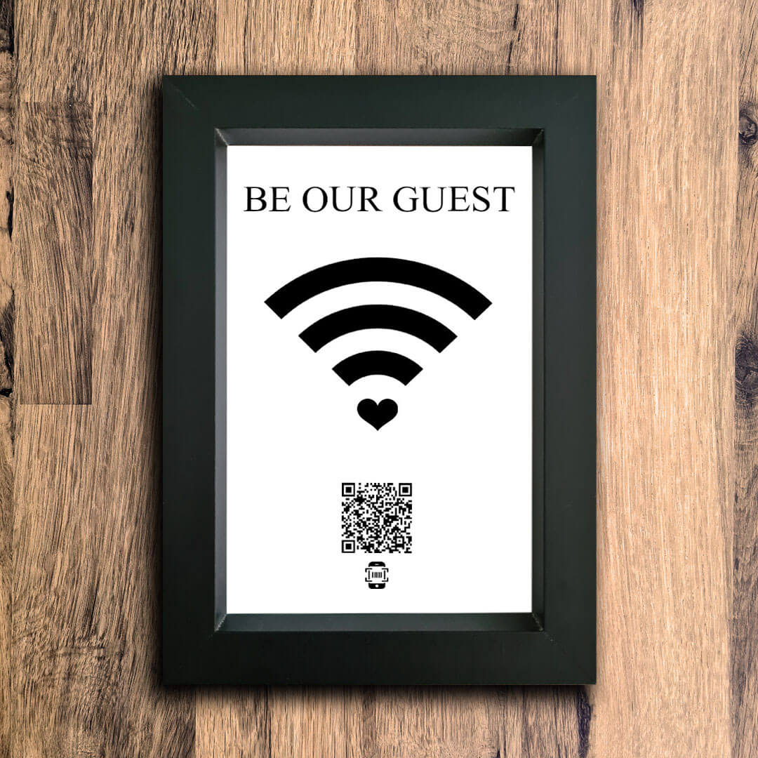 Be Our Guest Photo Frame | Black | Portrait