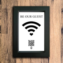 Load image into Gallery viewer, Be Our Guest Photo Frame | Black | Portrait