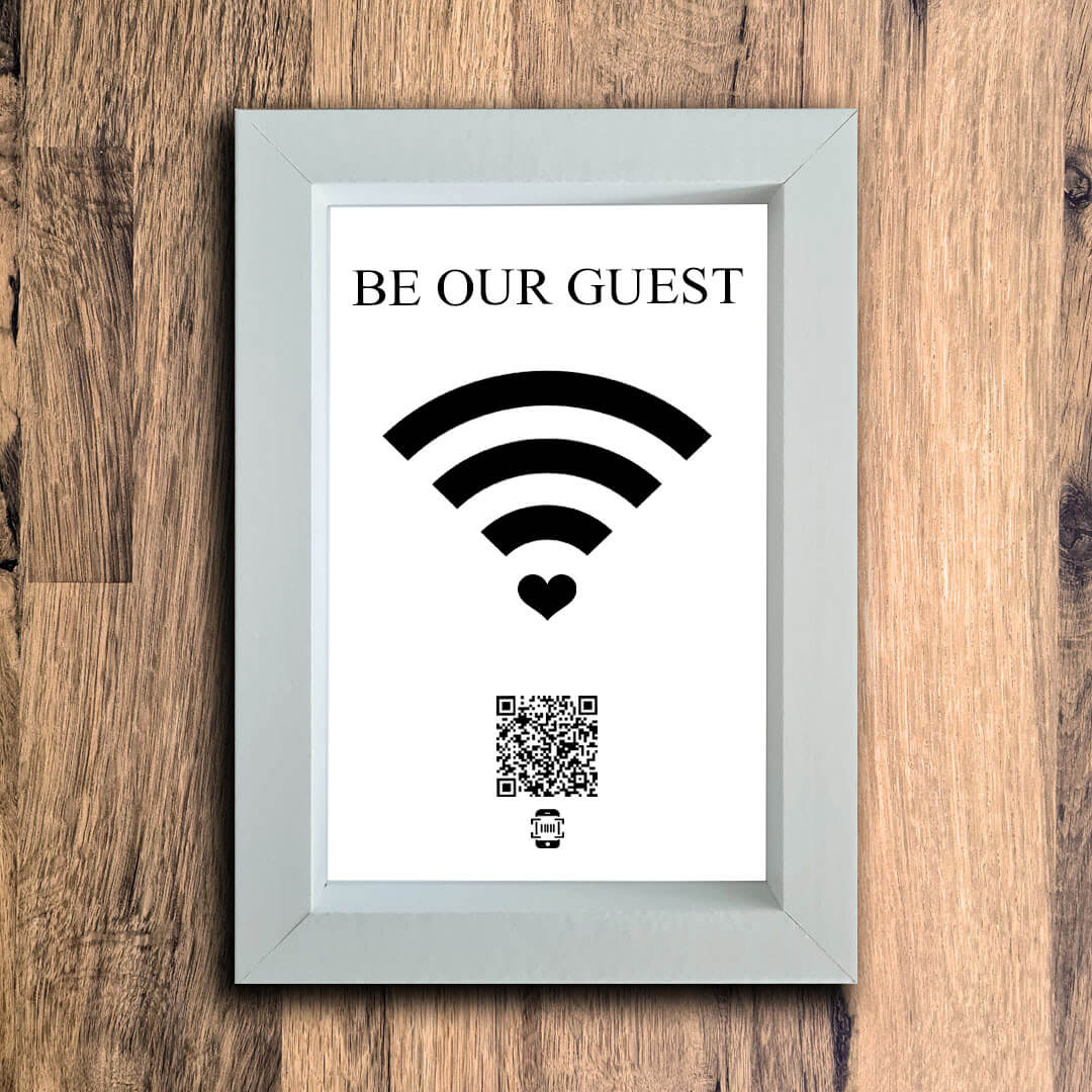 Be Our Guest Photo Frame | White | Portrait