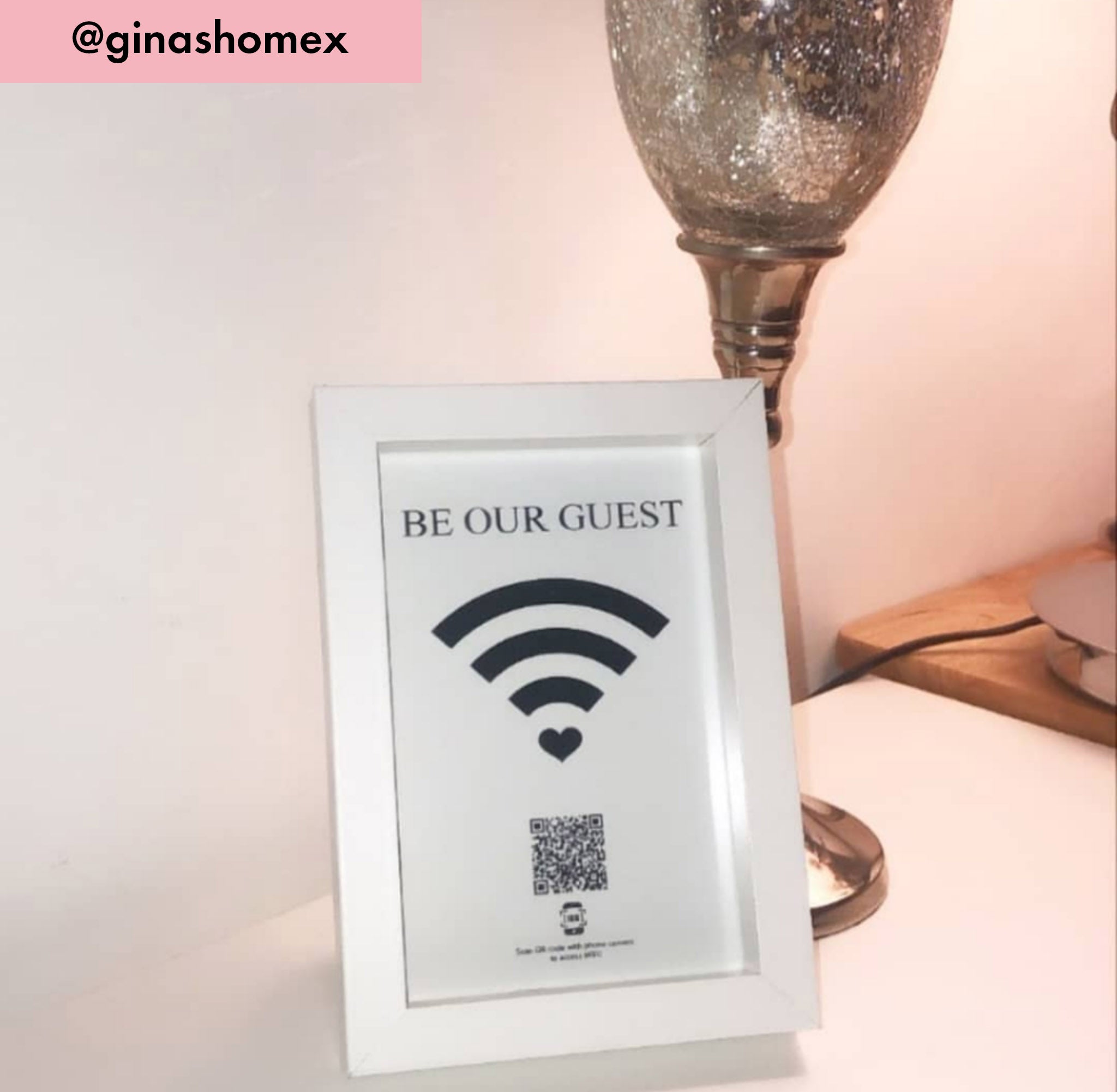 "be our guest" photo frame