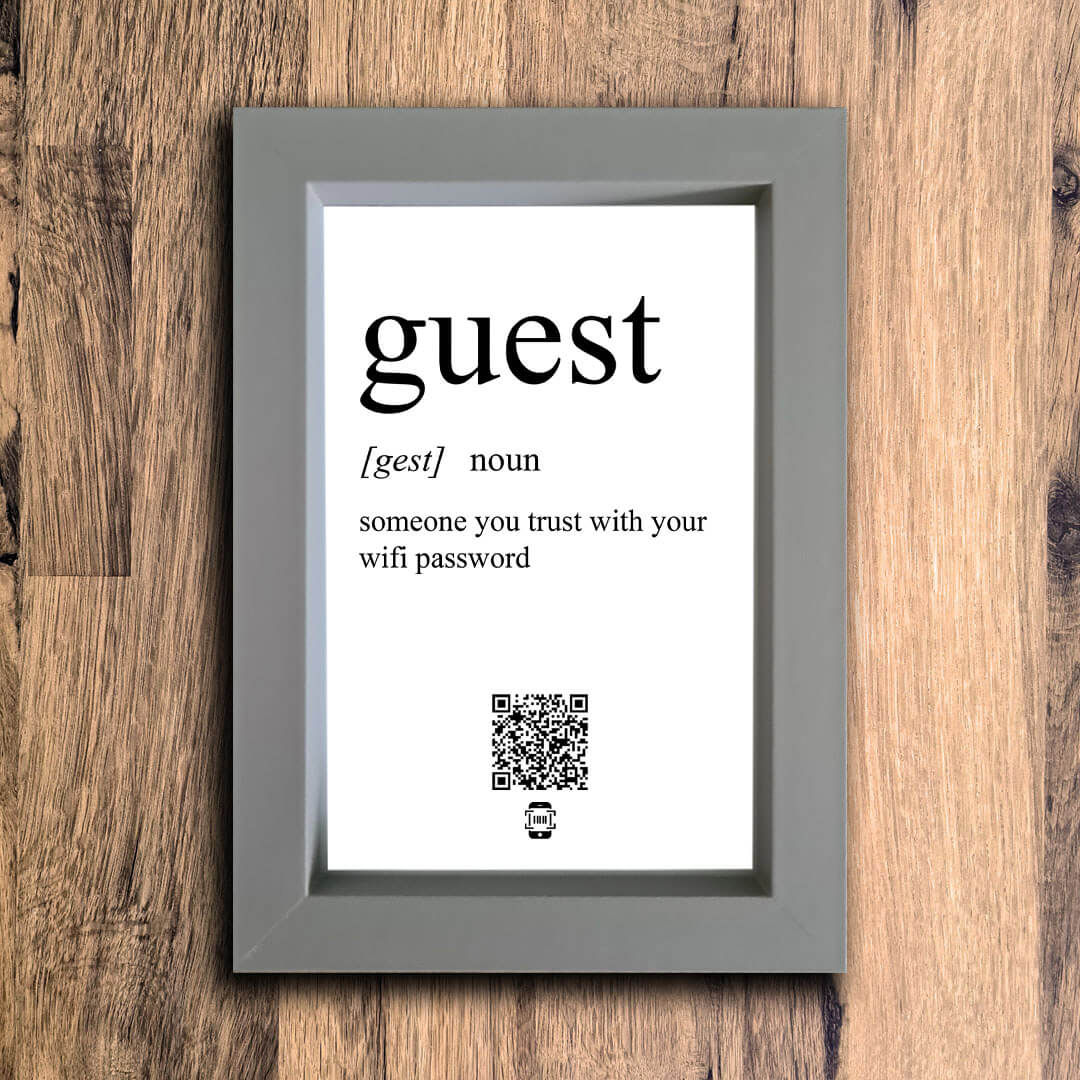 Guest Definition Photo Frame | Grey | Portrait