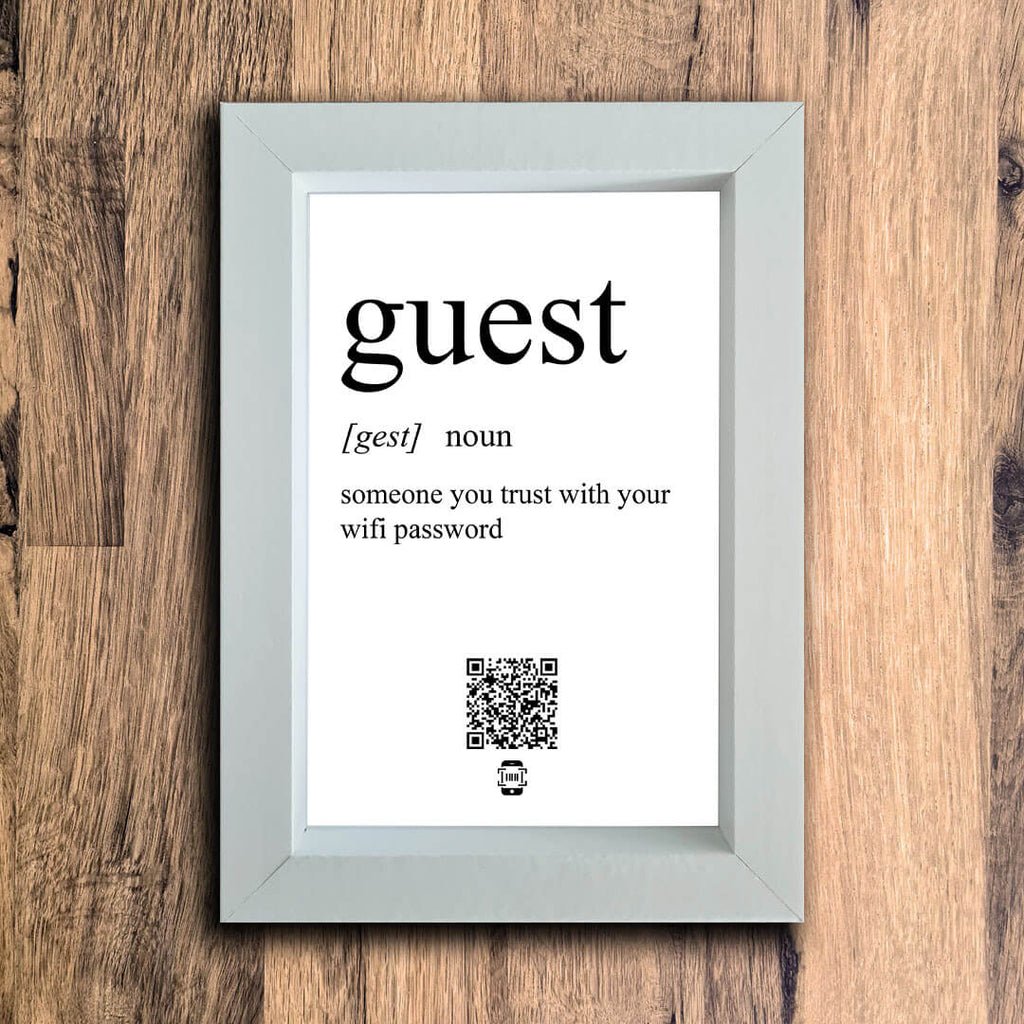 Guest Definition Photo Frame | White | Portrait