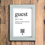 Guest Definition Photo Frame | White | Portrait