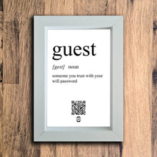 Load image into Gallery viewer, Guest Definition Photo Frame | White | Portrait