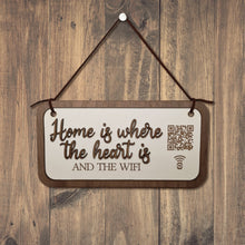 Load image into Gallery viewer, &quot;home is where the heart is&quot; hanging plaque