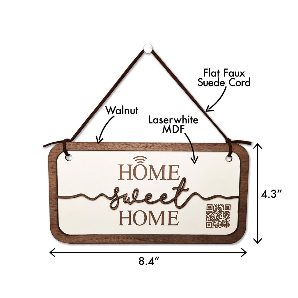 "home sweet home" hanging plaque