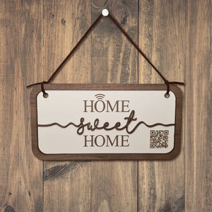 "home sweet home" hanging plaque