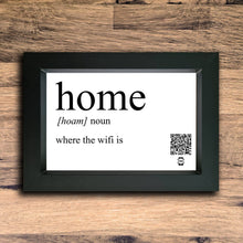 Load image into Gallery viewer, Home Definition Photo Frame | Black | Landscape