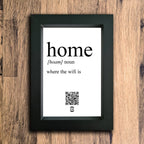 Home Definition Photo Frame | Black | Portrait
