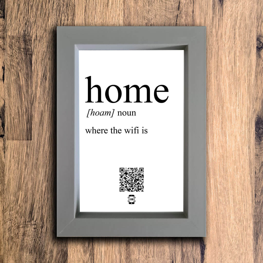 Home Definition Photo Frame | Grey | Portrait