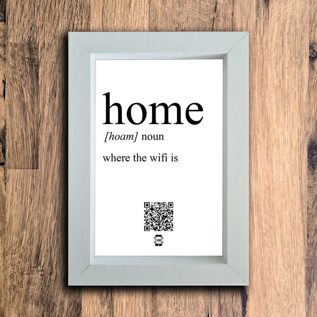 Home Definition Photo Frame | White | Portrait