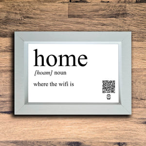 Home Definition Photo Frame | White | Landscape