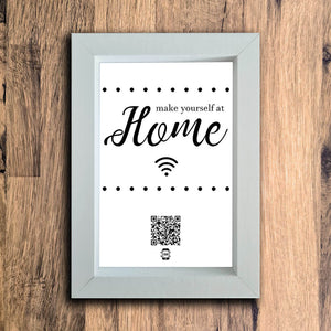 "Make Yourself At Home" Photo Frame | White | Portrait