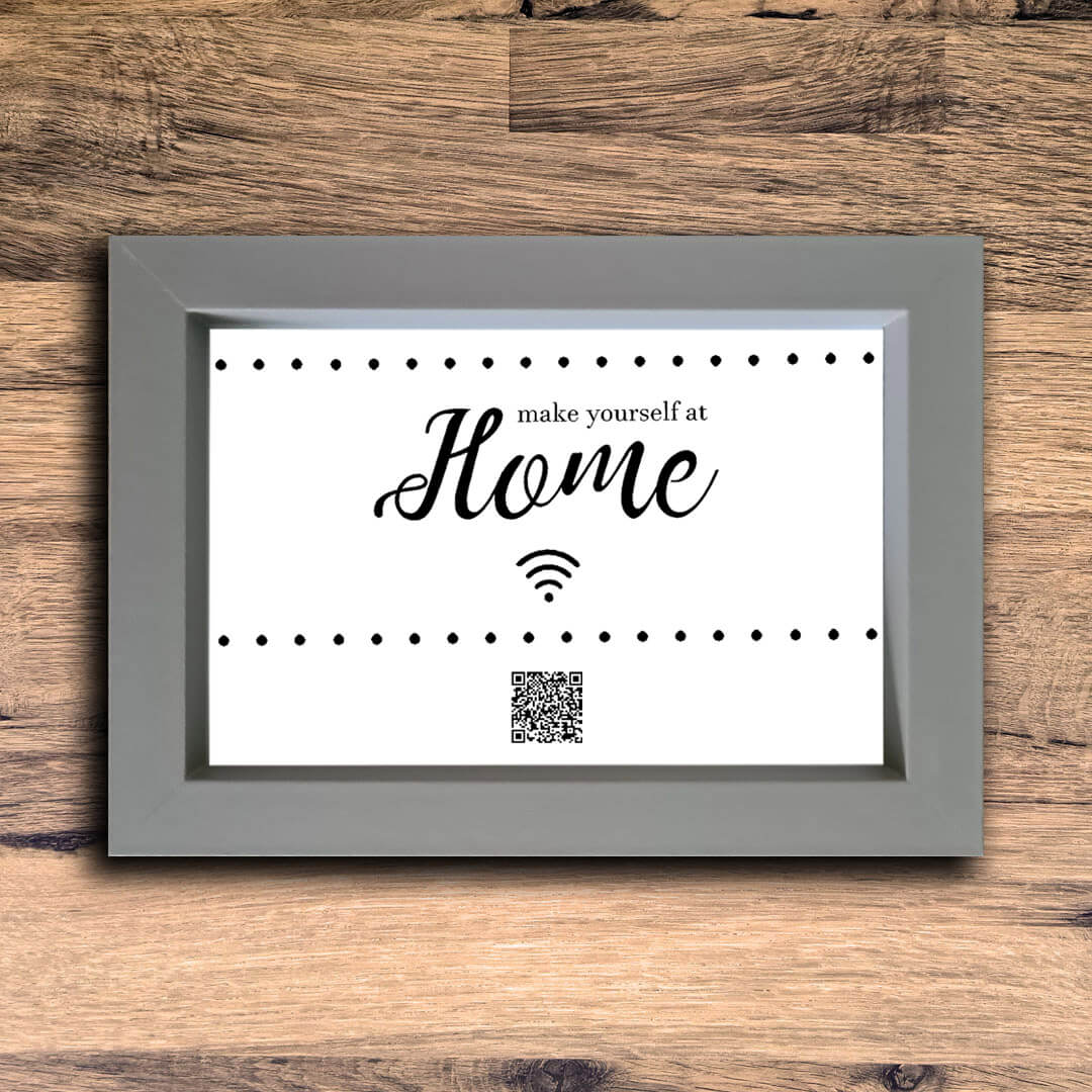 "Make Yourself At Home" Photo Frame | Grey | Landscape