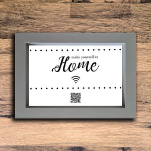 "Make Yourself At Home" Photo Frame | Grey | Landscape