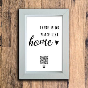 "There Is No Place Like Home" Photo Frame | White | Portrait