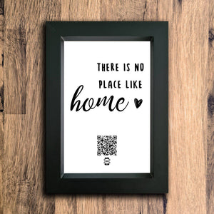 "There Is No Place Home" Photo Frame | Black | Portrait