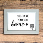 "There Is No Place Like Home" Photo Frame | White | Landscape