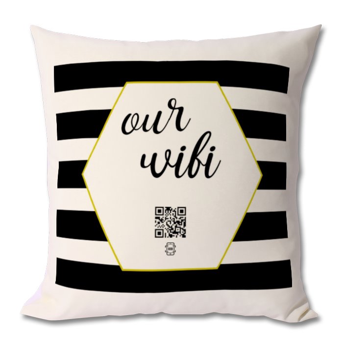 "our wifi" cushion