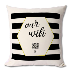 "our wifi" cushion
