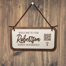 Load image into Gallery viewer, personalised family name hanging plaque