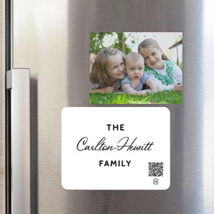 "personalised family name" fridge magnet