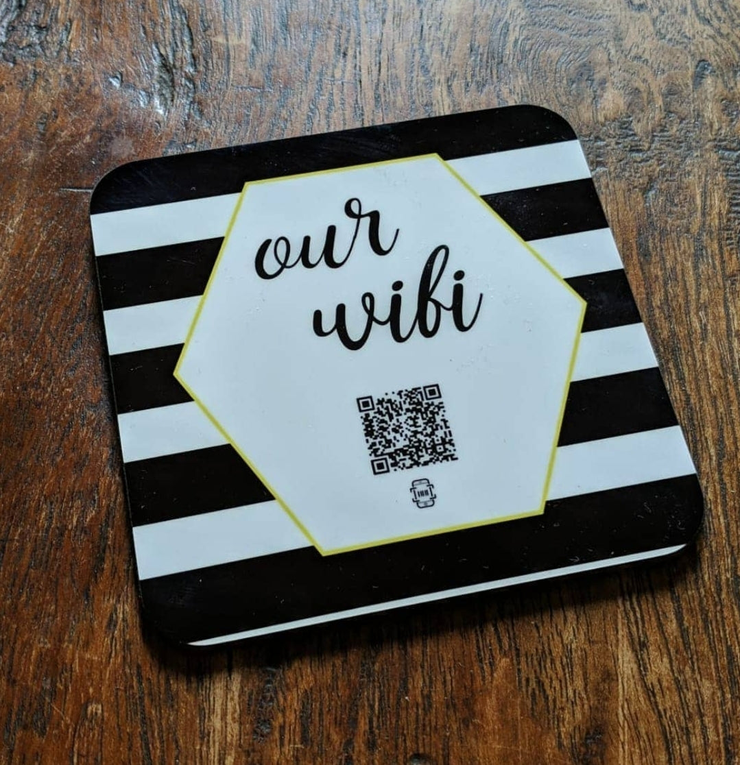 "our wifi" coaster
