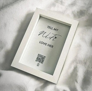 "tell my wifi love her" photo frame