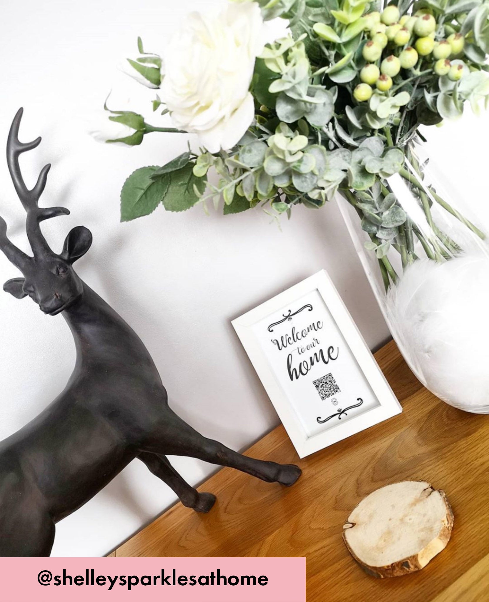 "welcome to our home" photo frame