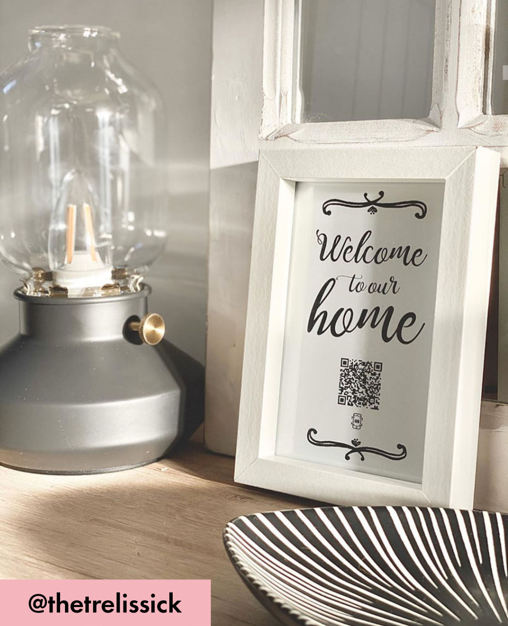 "welcome to our home" photo frame