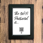 "The WiFi Password Is..." | Black | Portrait