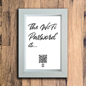 "The WiFi Password Is..." | White | Portrait