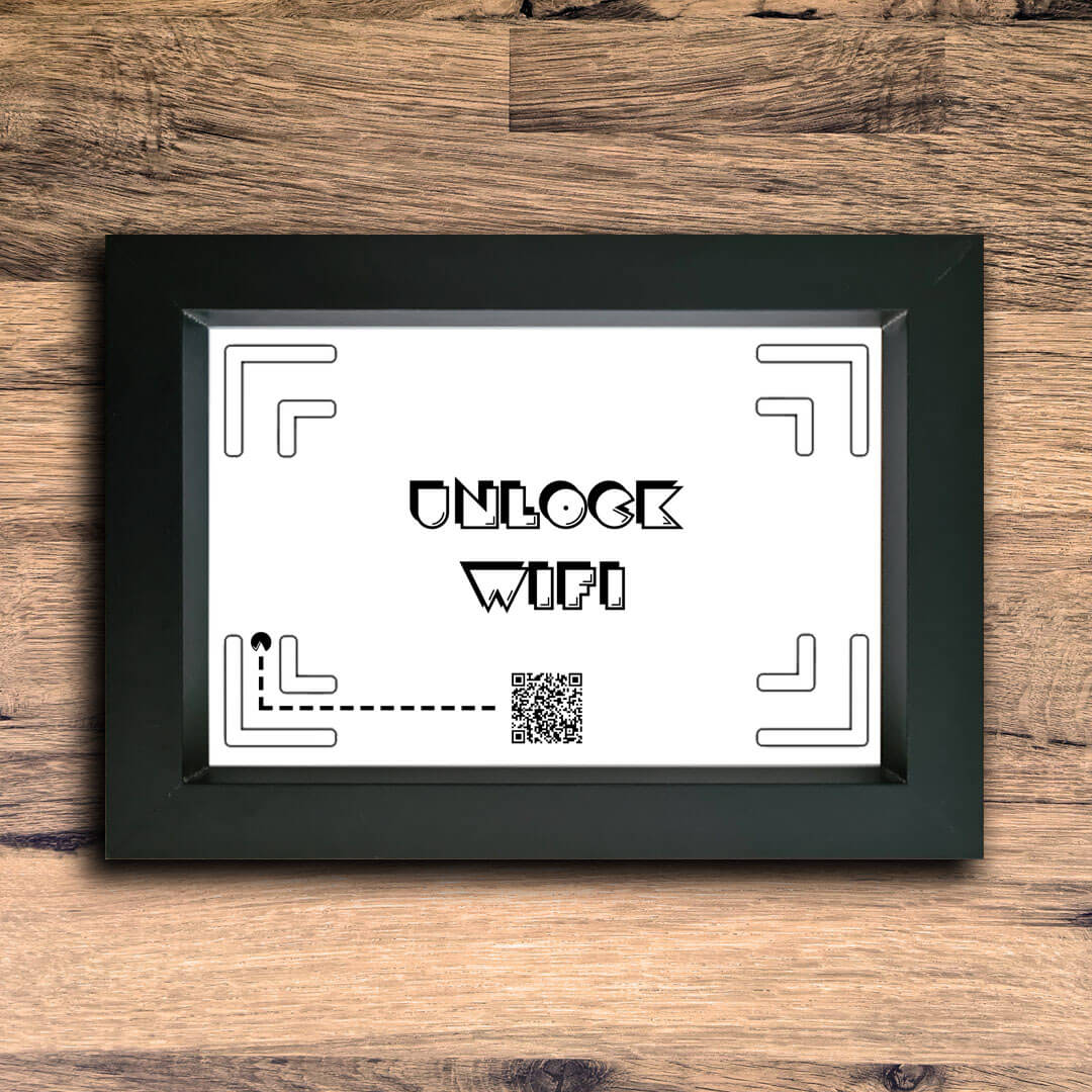 "unlock wifi" photo frame
