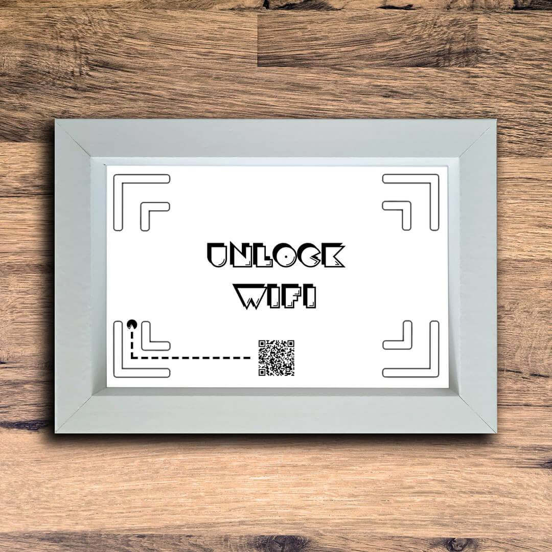 "unlock wifi" photo frame