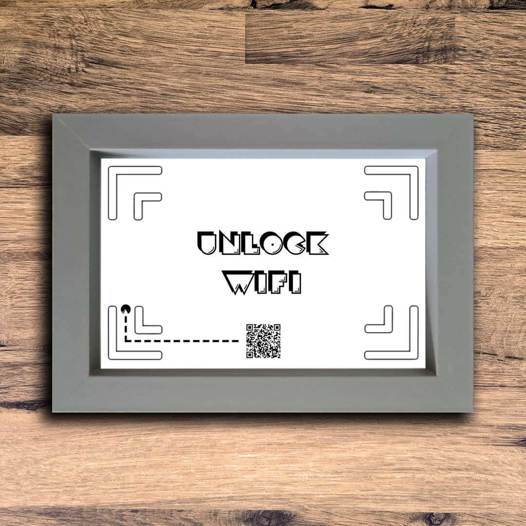 "unlock wifi" photo frame