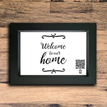 Load image into Gallery viewer, &quot;Welcome To Our Home&quot; Photo Frame | Black | Landscape