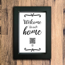 Load image into Gallery viewer, &quot;Welcome To Our Home&quot; Photo Frame | Black | Portrait