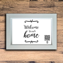 Load image into Gallery viewer, &quot;Welcome To Our Home&quot; Photo Frame | White |  Landscape